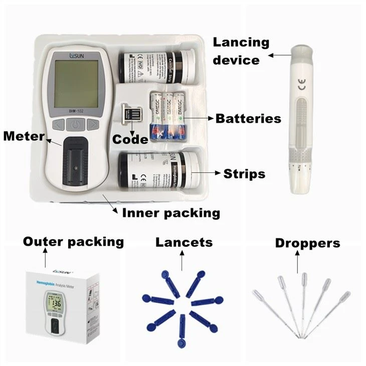 Factory Supply Hot-selling Cheap Hemoglobin Analyzer HB Test Meter