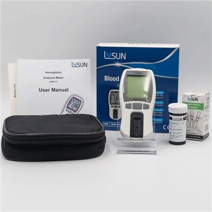 Lysun Portable Blood Hemoglobin Monitor Hemoglobin HCT Meter Prezz baxx