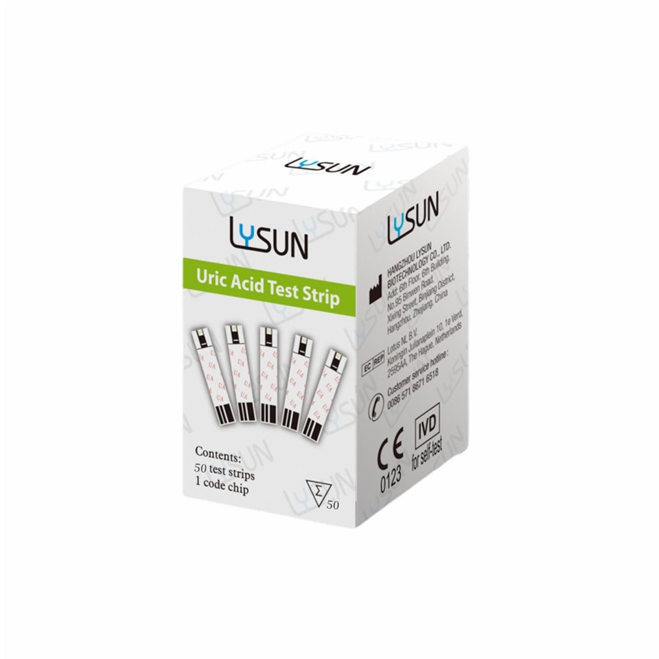 Lysun UAS -101 Direct Factory Provvisti Uric Acid Strixxi Uric Acid Analyzer Strips UA Test Strip