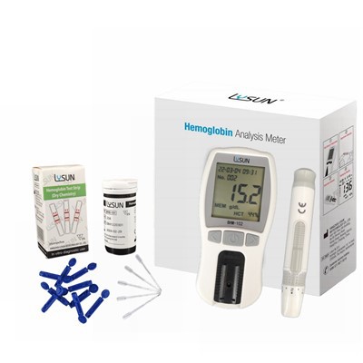 BHM -102 Emoglobina HCT Analizzatur B'25pcs Test Strip Emoglobina Meter